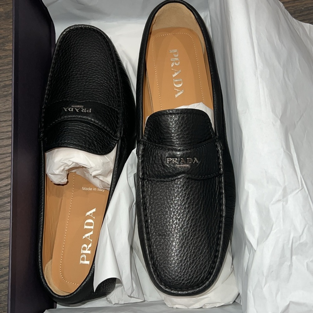 Prada Leather Loafers-Authentic-NIB - Picture 2 of 12